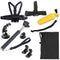 YKD-138 9 in 1 Chest Belt + Head Strap + Floating Bobber Monopod + Suction Cup Mount + Handheld Selfie Monopod + Carry Bag Set for GoPro HERO10 Black / HERO9 Black / HERO8 Black / HERO7 /6 /5 /5 Sessi ... /3 /2 /1, DJI Osmo Action and Other Action Cameras
