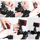 YKD-126 2 in 1 Universal Bicycle Mount Clip with Screw for GoPro HERO10 Black / HERO9 Black / HERO8 Black /7 /6 /5 /5 Session /4 Session /4 /3+ /3 /2 /1, DJI Osmo Action, Xiaoyi and Other Action Cameras