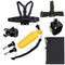 YKD-125 7 in 1 Chest Belt + Wrist Belt + Head Strap + Floating Bobber Monopod + Buckle Basic Mount + Screws + Carry Bag Set for GoPro HERO10 Black / HERO9 Black / HERO8 Black / HERO7 /6 /5 /5 Session ... /3 /2 /1, DJI Osmo Action and Other Action Cameras