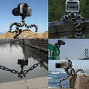 YKD-114 2 in 1 Flexible Tripod with Mount Adapter + Phones Mount Adapter Set for GoPro HERO10 Black / HERO9 Black / HERO8 Black / HERO7 /6 /5 /5 Session /4 Session /4 /3+ /3 /2 /1, DJI Osmo Action and Other Action Cameras, Mobile Phone