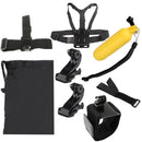 YKD-106 7 in 1 Chest Belt + Wrist Belt + Head Strap + Floating Bobber Monopod + Remote Wrist Belt + Carry Bag Set for GoPro HERO10 Black / HERO9 Black / HERO8 Black / HERO7 /6 /5 /5 Session /4 Session ... /3 /2 /1, DJI Osmo Action and Other Action Cameras