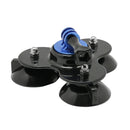 Triangle Direction Suction Cup Mount with Tripod Mount + Handle Screw for GoPro HERO10 Black / HERO9 Black /HERO8 Black /7 /6/ 5 /5 Session /4 /3+ /3 /2 /1, Xiaoyi and Other Action Cameras(Dark Blue)