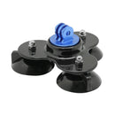 Triangle Direction Suction Cup Mount with Tripod Mount + Handle Screw for GoPro HERO10 Black / HERO9 Black /HERO8 Black /7 /6/ 5 /5 Session /4 /3+ /3 /2 /1, Xiaoyi and Other Action Cameras(Dark Blue)