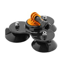 Triangle Direction Suction Cup Mount with Tripod Mount + Handle Screw for GoPro HERO10 Black / HERO9 Black /HERO8 Black /7 /6/ 5 /5 Session /4 /3+ /3 /2 /1, Xiaoyi and Other Action Cameras(Gold)