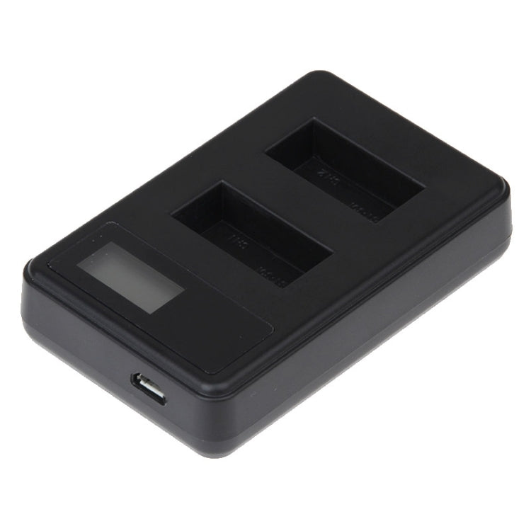 v LCD Screen Dual Batteries Charger for GoPro HERO3+ /3 (AHDBT-301, AHDBT-302), Displays Charging Capacity