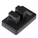 v LCD Screen Dual Batteries Charger for GoPro HERO3+ /3 (AHDBT-301, AHDBT-302), Displays Charging Capacity