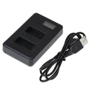v LCD Screen Dual Batteries Charger for GoPro HERO3+ /3 (AHDBT-301, AHDBT-302), Displays Charging Capacity