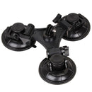 XM70-B Triangle Direction Suction Cup Mount with Hexagonal Screwdriver for GoPro HERO10 Black / HERO9 Black /HERO8 Black /7 /6/ 5 /5 Session /4 /3+ /3 /2 /1, Xiaoyi and Other Action Cameras(Black)