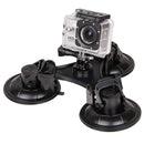 XM70-B Triangle Direction Suction Cup Mount with Hexagonal Screwdriver for GoPro HERO10 Black / HERO9 Black /HERO8 Black /7 /6/ 5 /5 Session /4 /3+ /3 /2 /1, Xiaoyi and Other Action Cameras(Black)