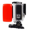 Backdoor Floaty Sponge with Sticker for GoPro HERO10 Black / HERO9 Black / HERO8 Black / HERO7 /6 /5 /4 /3+ /3 /2 /1, Insta360 ONE R, DJI Osmo Action and Other Action Cameras(Red)