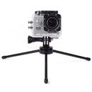 Portable Folding Metal Tripod for PULUZ Action Sports Cameras Jaws Flex Clamp Mount for GoPro HERO10 Black / HERO9 Black / HERO8 Black /7 /6 /5 /5 Session /4 Session /4 /3+ /3 /2 /1, DJI Osmo Action, Xiaoyi and Other Action Cameras