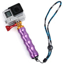 TMC HR295 Module Aluminum Grip for GoPro HERO9 Black / HERO8 Black / HERO7 /6 /5 /5 Session /4 Session /4 /3+ /3 /2 /1, Insta360 ONE R, DJI Osmo Action and Other Action Camera(Purple)