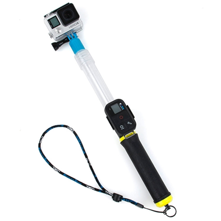 TMC GT3 14-24 inch Floating Extension Pole for GoPro HERO9 Black / HERO8 Black / HERO7 /6 /5 /5 Session /4 Session /4 /3+ /3 /2 /1, Insta360 ONE R, DJI Osmo Action and Other Action Camera(Yellow)