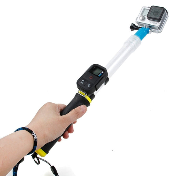 TMC GT3 14-24 inch Floating Extension Pole for GoPro HERO9 Black / HERO8 Black / HERO7 /6 /5 /5 Session /4 Session /4 /3+ /3 /2 /1, Insta360 ONE R, DJI Osmo Action and Other Action Camera(Yellow)