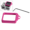 Aluminum Lanyard Ring Lens Mount with Screw Driver for GoPro HERO4 / 3+(Magenta)