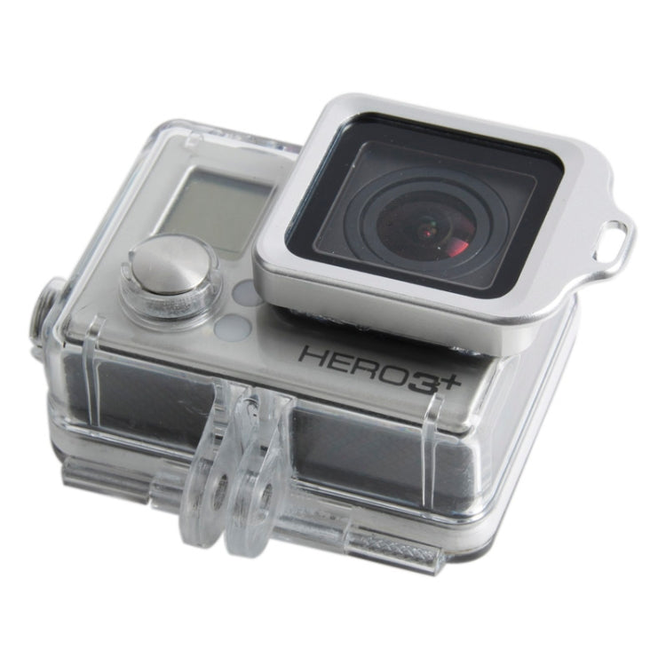 Aluminum Lanyard Ring Lens Mount with Screw Driver for GoPro HERO4 / 3+(Silver)