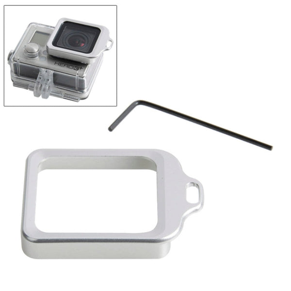 Aluminum Lanyard Ring Lens Mount with Screw Driver for GoPro HERO4 / 3+(Silver)