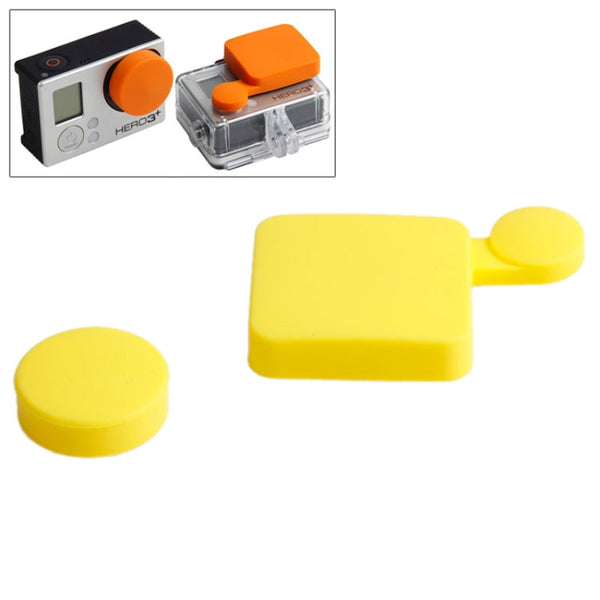 TMC Bare Body Lens Cap + Housing Lens Cap for GoPro HERO4 /3+(Yellow)