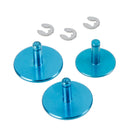 3 PCS TMC Aluminum Anodized Color Button Set for GoPro Hero 3+(Blue)