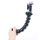 TMC HR127 7 Joint 360 Degrees Rotation Adjustable Neck for GoPro HERO10 Black / HERO9 Black / HERO8 Black /7 /6 /5 /5 Session /4 Session /4 /3+ /3 /2 /1, DJI Osmo Action, Xiaoyi and Other Action Cameras Flex Clamp Mount(Black)