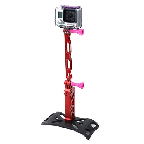 TMC HR167 Grip + Extender Set for GoPro HERO9 Black / HERO8 Black / HERO7 /6 /5 /5 Session /4 Session /4 /3+ /3 /2 /1, Insta360 ONE R, DJI Osmo Action and Other Action Cameras(Red)
