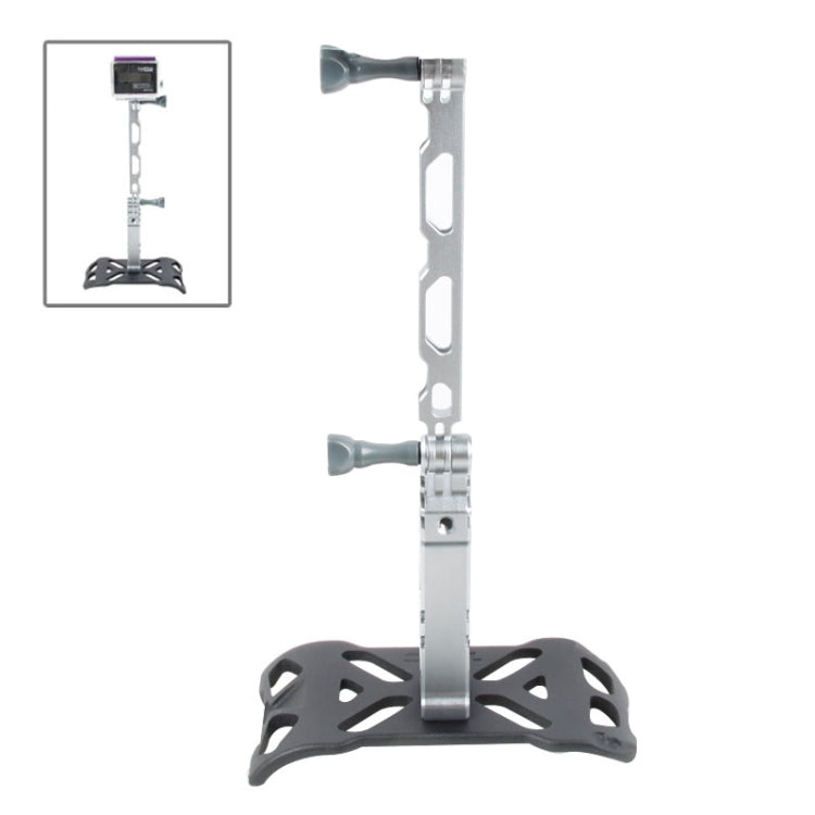 TMC HR167 Grip + Extender Set for GoPro HERO9 Black / HERO8 Black / HERO7 /6 /5 /5 Session /4 Session /4 /3+ /3 /2 /1, Insta360 ONE R, DJI Osmo Action and Other Action Cameras(Silver)