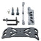 TMC HR167 Grip + Extender Set for GoPro HERO9 Black / HERO8 Black / HERO7 /6 /5 /5 Session /4 Session /4 /3+ /3 /2 /1, Insta360 ONE R, DJI Osmo Action and Other Action Cameras(Silver)