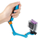 TMC HR209 Foldable Pocket Stabilizer Grip Mount Monopod for GoPro HERO9 Black / HERO8 Black / HERO7 /6 /5 /5 Session /4 Session /4 /3+ /3 /2 /1, Insta360 ONE R, DJI Osmo Action and Other Action Camera(Blue)