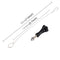 Stainless Steel Lanyard / Tether with Screw for GoPro HERO10 Black / HERO9 Black /HERO8 Black /7 /6/ 5 /5 Session /4 /3+ /3 /2 /1(Silver)