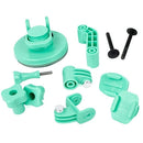 TMC Car Suction Cup Mount + Tripod Adapter + Handle Screw for GoPro HERO10 Black / HERO9 Black / HERO8 Black /7 /6 /5 /5 Session /4 Session /4 /3+ /3 /2 /1, DJI Osmo Action, Xiaoyi and Other Action Cameras(Green)