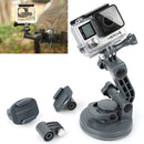 TMC Car Suction Cup Mount + Tripod Adapter + Handle Screw for GoPro HERO10 Black / HERO9 Black / HERO8 Black /7 /6 /5 /5 Session /4 Session /4 /3+ /3 /2 /1, DJI Osmo Action, Xiaoyi and Other Action Cameras(Grey)