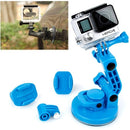 TMC Car Suction Cup Mount + Tripod Adapter + Handle Screw for GoPro HERO10 Black / HERO9 Black / HERO8 Black /7 /6 /5 /5 Session /4 Session /4 /3+ /3 /2 /1, DJI Osmo Action, Xiaoyi and Other Action Cameras(Blue)