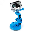 TMC Car Suction Cup Mount + Tripod Adapter + Handle Screw for GoPro HERO10 Black / HERO9 Black / HERO8 Black /7 /6 /5 /5 Session /4 Session /4 /3+ /3 /2 /1, DJI Osmo Action, Xiaoyi and Other Action Cameras(Blue)