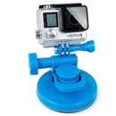 TMC Car Suction Cup Mount + Tripod Adapter + Handle Screw for GoPro HERO10 Black / HERO9 Black / HERO8 Black /7 /6 /5 /5 Session /4 Session /4 /3+ /3 /2 /1, DJI Osmo Action, Xiaoyi and Other Action Cameras(Blue)