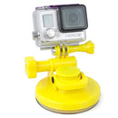 TMC Car Suction Cup Mount + Tripod Adapter + Handle Screw for GoPro HERO10 Black / HERO9 Black / HERO8 Black /7 /6 /5 /5 Session /4 Session /4 /3+ /3 /2 /1, DJI Osmo Action, Xiaoyi and Other Action Cameras(Yellow)
