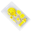 TMC Car Suction Cup Mount + Tripod Adapter + Handle Screw for GoPro HERO10 Black / HERO9 Black / HERO8 Black /7 /6 /5 /5 Session /4 Session /4 /3+ /3 /2 /1, DJI Osmo Action, Xiaoyi and Other Action Cameras(Yellow)