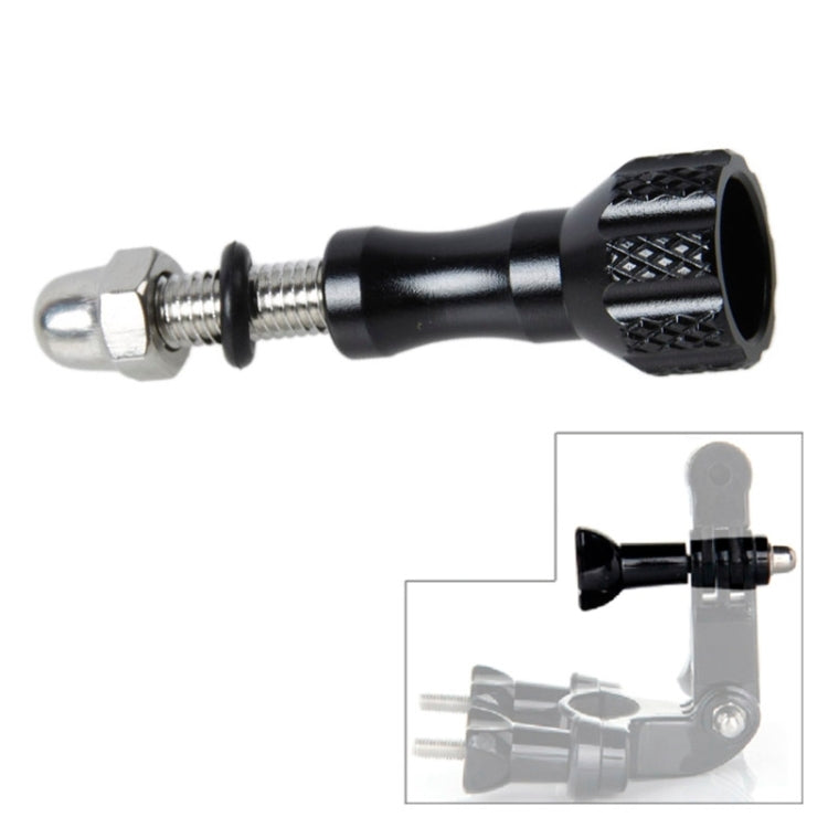 TMC Aluminum Thumb Knob Stainless Bolt Screw for GoPro HERO10 Black / HERO9 Black / HERO8 Black / HERO7 /6 /5 /5 Session /4 Session /4 /3+ /3 /2 /1 and Other Action Cameras, Length: 5.8cm(Black)
