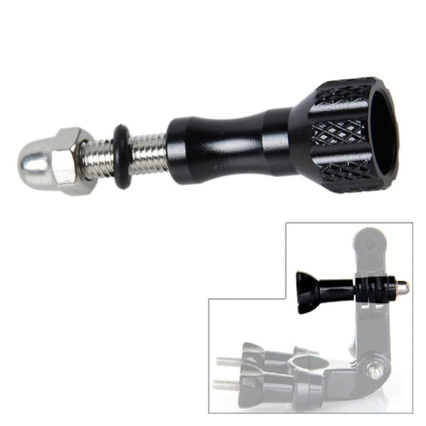 TMC Aluminum Thumb Knob Stainless Bolt Screw for GoPro HERO10 Black / HERO9 Black / HERO8 Black / HERO7 /6 /5 /5 Session /4 Session /4 /3+ /3 /2 /1 and Other Action Cameras, Length: 5.8cm(Black)