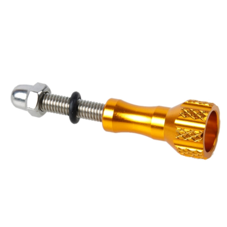 TMC Aluminum Thumb Knob Stainless Bolt Screw for GoPro HERO10 Black / HERO9 Black / HERO8 Black / HERO7 /6 /5 /5 Session /4 Session /4 /3+ /3 /2 /1 and Other Action Cameras, Length: 5.8cm(Gold)