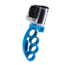 TMC HR239 Knuckles Fingers Grip with Thumb Screw for GoPro HERO9 Black / HERO8 Black / HERO7 /6 /5 /5 Session /4 Session /4 /3+ /3 /2 /1, Insta360 ONE R, DJI Osmo Action and Other Action Cameras(Blue)