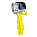 TMC HR239 Knuckles Fingers Grip with Thumb Screw for GoPro HERO9 Black / HERO8 Black / HERO7 /6 /5 /5 Session /4 Session /4 /3+ /3 /2 /1, Insta360 ONE R, DJI Osmo Action and Other Action Cameras(Yellow)