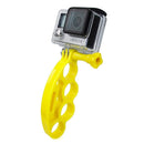 TMC HR239 Knuckles Fingers Grip with Thumb Screw for GoPro HERO9 Black / HERO8 Black / HERO7 /6 /5 /5 Session /4 Session /4 /3+ /3 /2 /1, Insta360 ONE R, DJI Osmo Action and Other Action Cameras(Yellow)