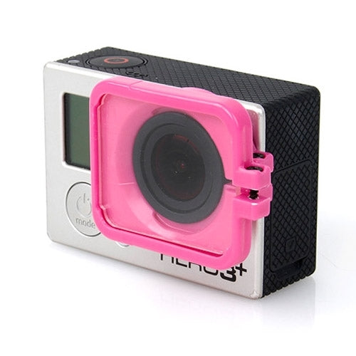 TMC Lens Anti-exposure Protective Hood for GoPro HERO4 /3+(Magenta)