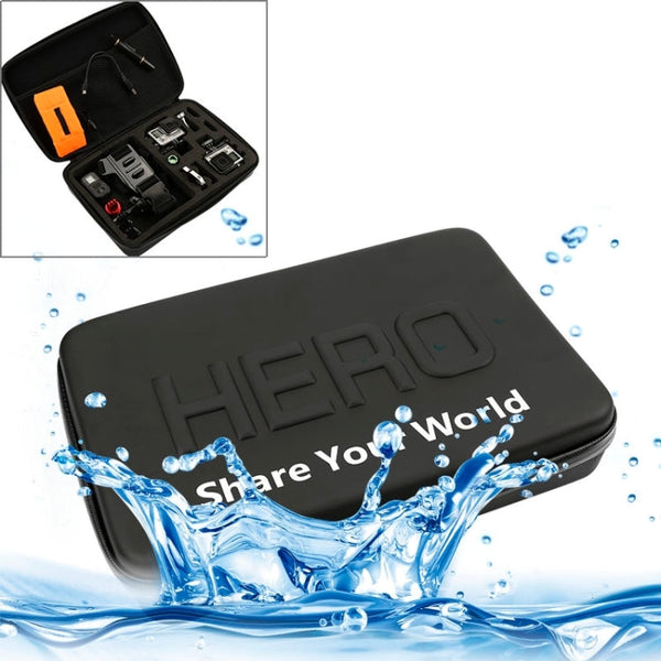 Shockproof Waterproof Portable Travel Case for GoPro HERO10 Black / HERO9 Black / HERO8 Black /7 /6 /5 /4 Session /4 /3+ /3 /2 /1, Puluz U6000 and other Sport Cameras Accessories, Size: 32cm x 22cm x 7cm
