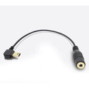 Elbow 10 Pin Mini USB to 3.5mm Mic Adapter Cable for GoPro HERO4 /3+ /3, Length: 16.5cm