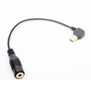 Elbow 10 Pin Mini USB to 3.5mm Mic Adapter Cable for GoPro HERO4 /3+ /3, Length: 16.5cm