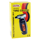 4 in 1 (Digital Tire Gauge + Flashlight + Emergency Hammer + Emergency Seat Belt Cutter) Emergency Utility Tool(Silver)