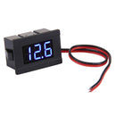 V33D 2 Wires Blue Light Display Mini Digital Voltage Meter, Measure Voltage: DC 4.5-120V