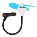 Mini Car Cigarette Lighter Powered 3-Blade Cooling Fan(Blue)