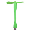 Flexible Mini Portable USB Powered 2-Blade USB Fan(Green)